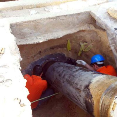 رفع نشتی فعال و تقویت خطوط انتقال آب دریا